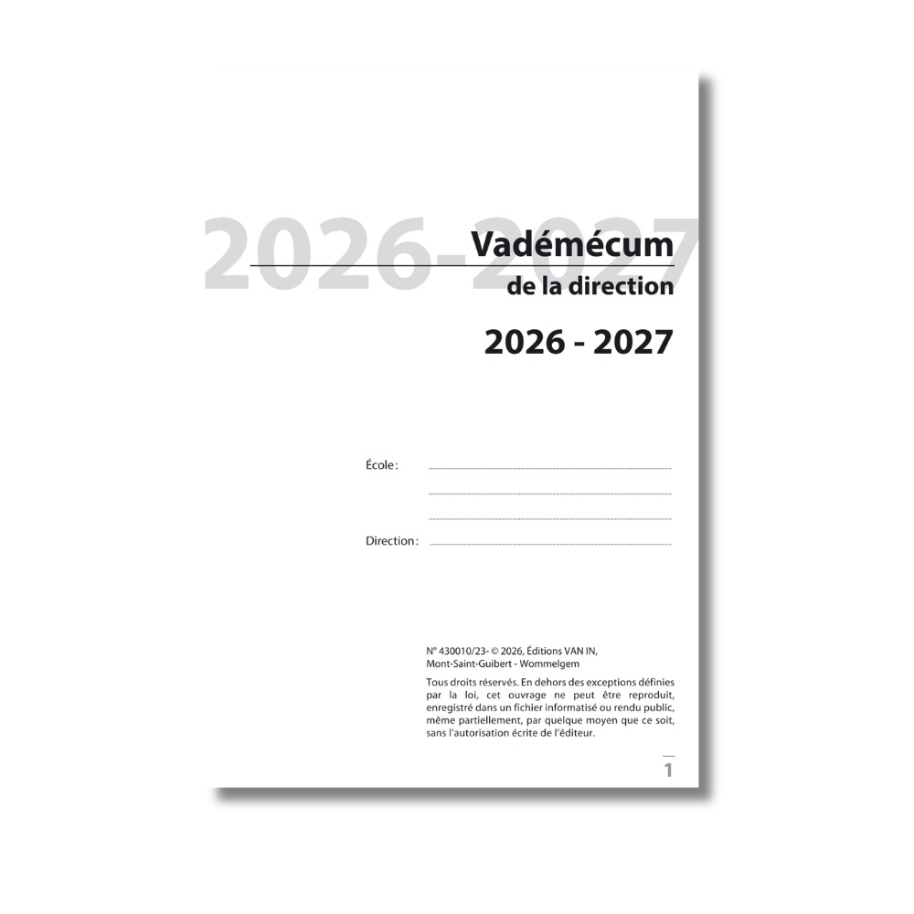 Vademecum du directeur 2026-2027