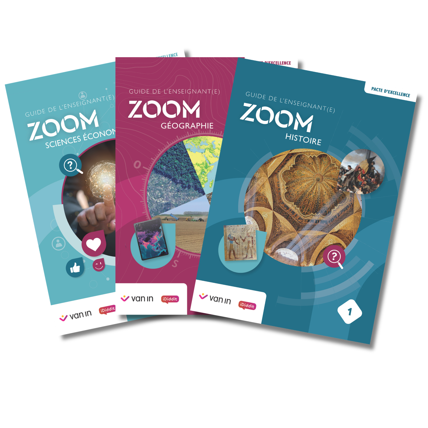 Pack Zoom Géo-Hist-Socioéco 1 (Pacte) - guides de l'enseignant(e)