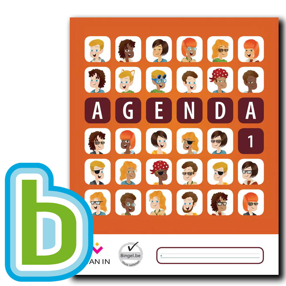 Agenda 1 (staand formaat) pakket agenda + Bingel Plus