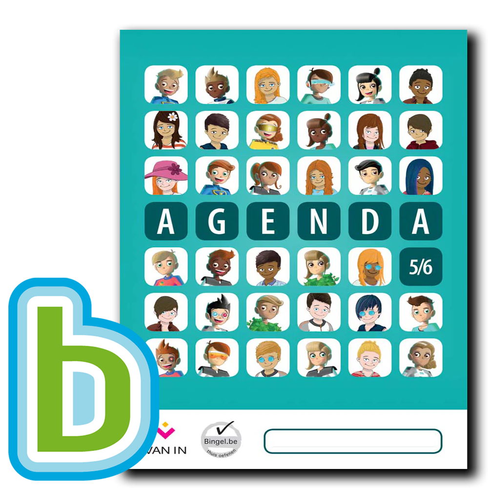 Agenda 5 en 6 (staand formaat) pakket agenda + Bingel Plus