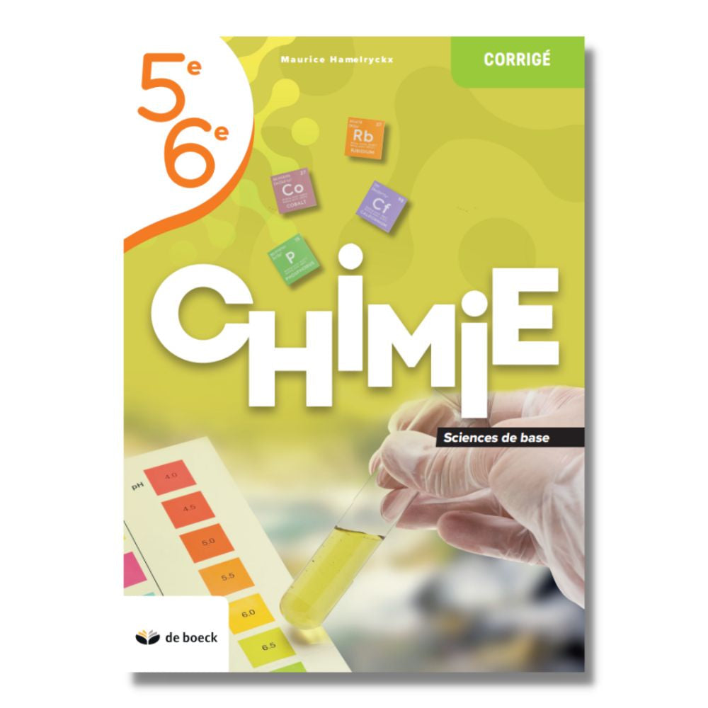 Chimie 5/6 (sciences de base) - corrigé 2022