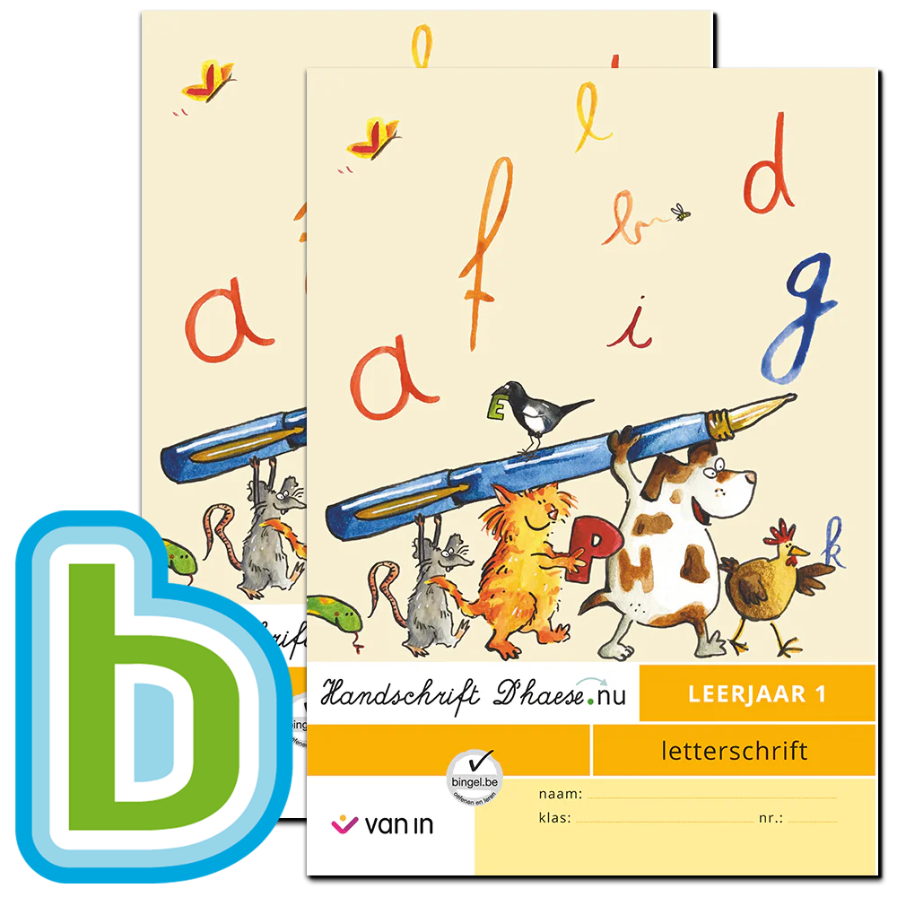 Handschrift D'haese.nu 1-pakket:lettersch.+verbindingsch.+Bingel Plus