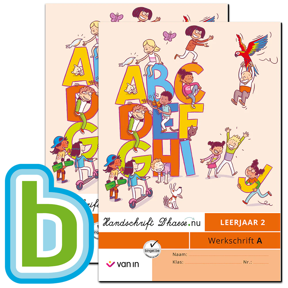 Handschrift D'haese.nu 2 - pakket werkschrift A-B + Bingel Plus