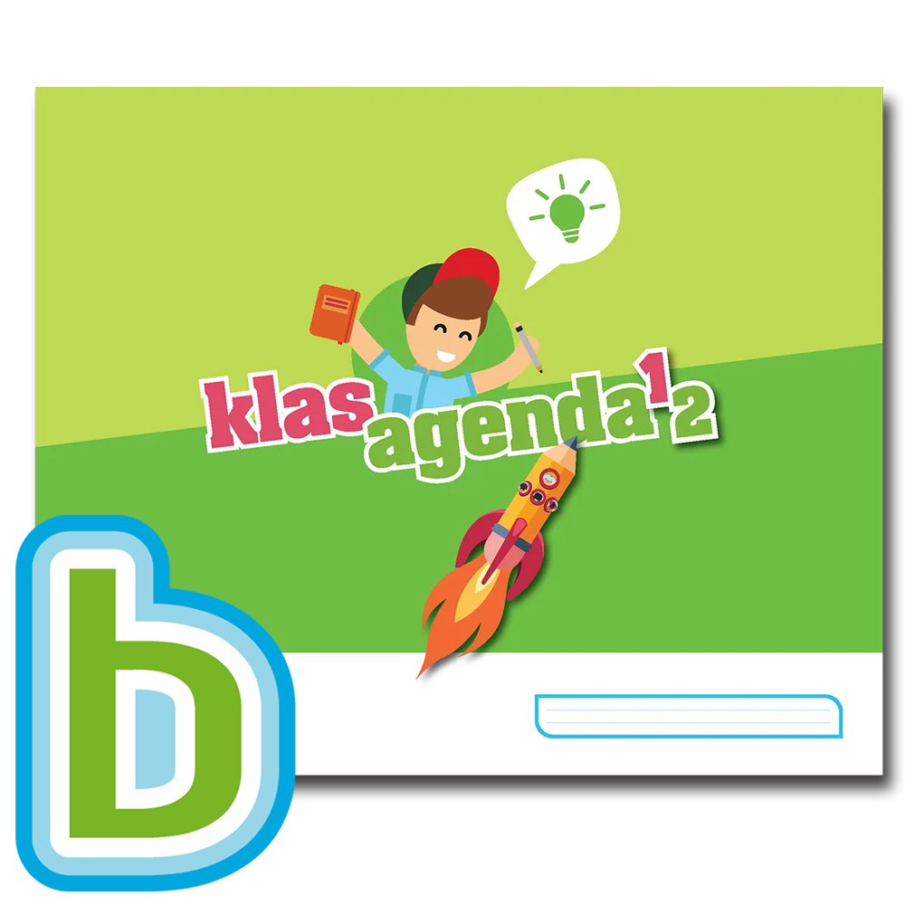 Klasagenda 1 en 2 (liggend formaat) pakket agenda + Bingel Plus