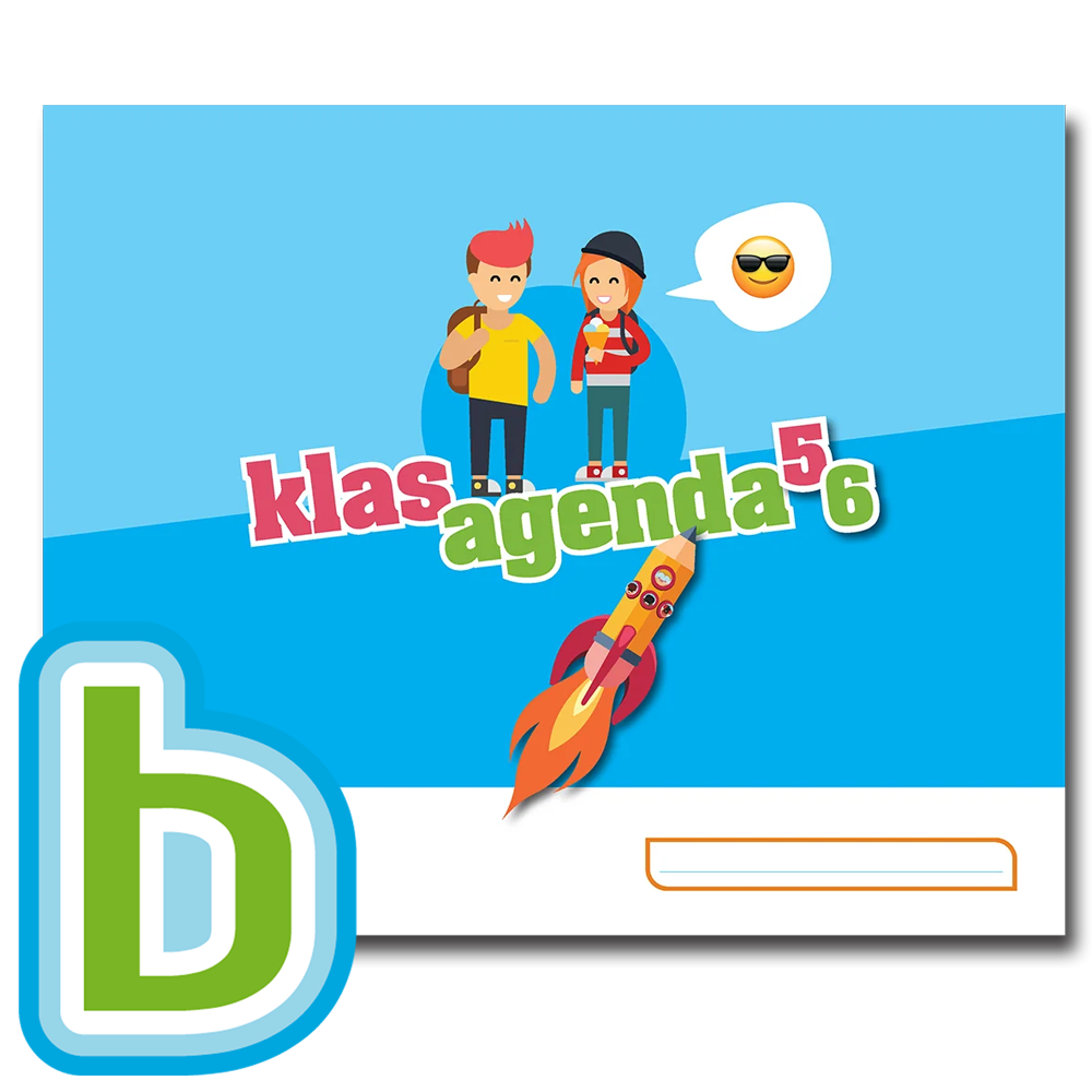 Klasagenda 5 en 6 (liggend formaat) pakket agenda + Bingel Plus