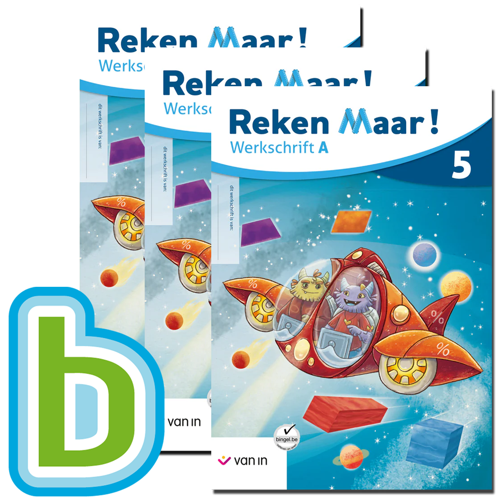 Reken Maar! 5 - pakket werkschrift A-F + Bingel Max