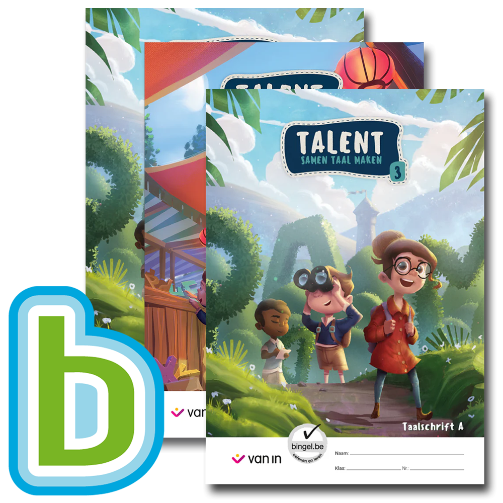 Talent 3 - pakket taalschrift A-C + spellingschrift A-C + Bingel Max