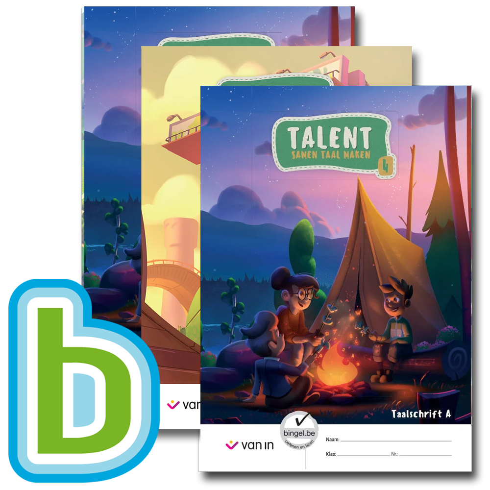 Talent 4 - pakket taalschrift A-C + spellingschrift A-C + Bingel Max