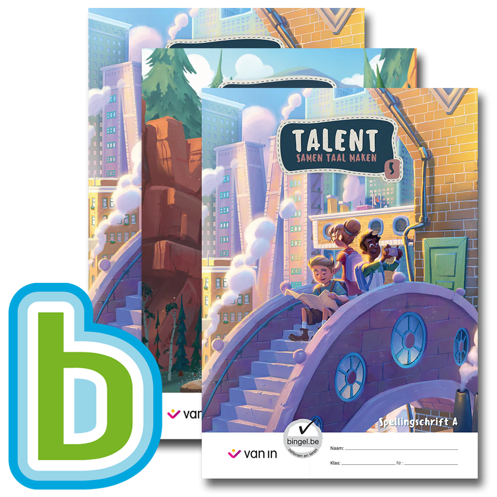 Talent 5 - pakket taalschrift A-C + spellingschrift A-C + Bingel Max