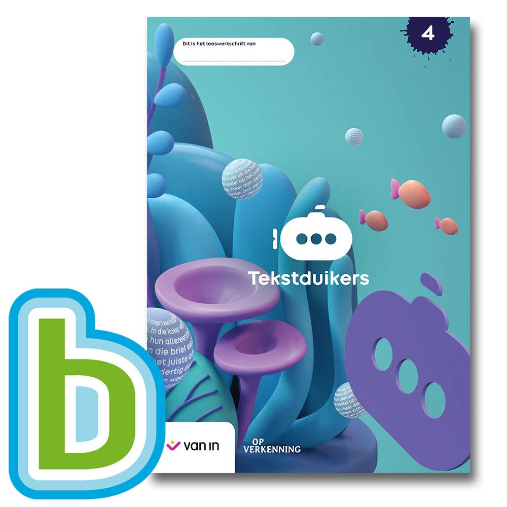 Tekstduikers 4 - pakket leerwerkboek + Bingel Plus