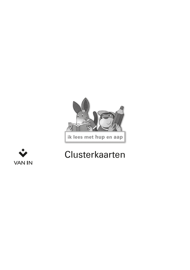 Ik lees met hup en aap clusterkaarten