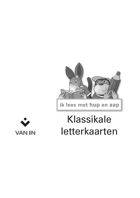 Ik lees met hup en aap letterkaarten