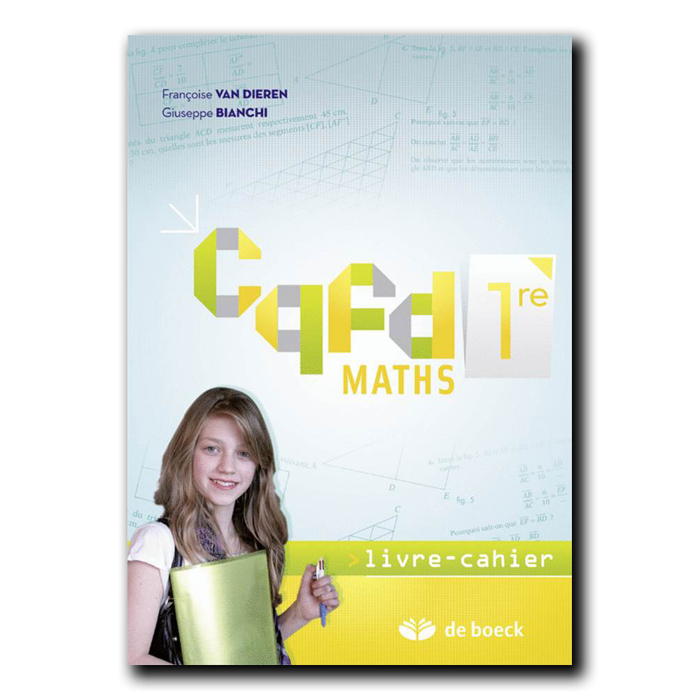 Cqfd Maths 1re - Livre-cahier