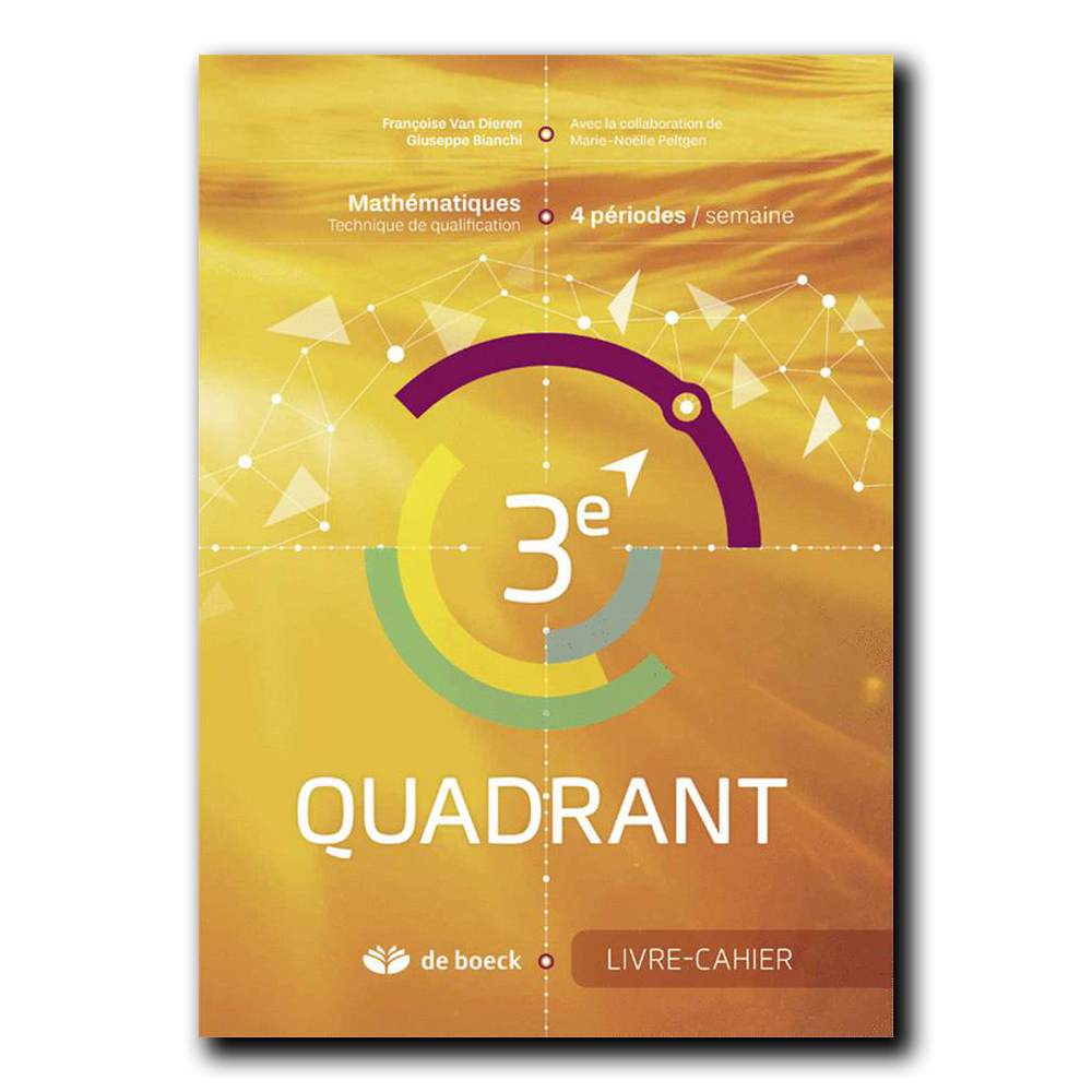 3e Quadrant (4 pér./sem.) - Livre-cahier