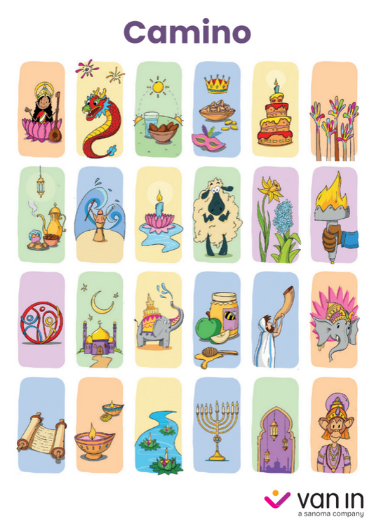 Camino - Stickervel feesten in andere levensbeschouwingen