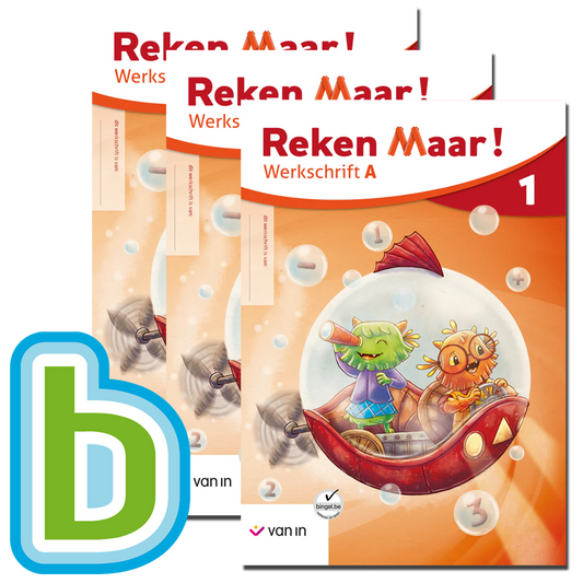Reken Maar! 1 - pakket werkschrift A-D + Bingel Max