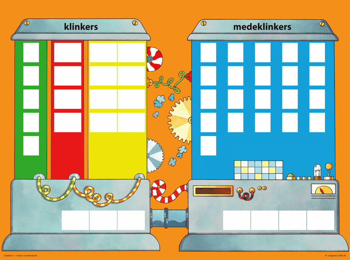 Taaltoer 1 - hup&aap - klanken/letterbord en magnetische letters
