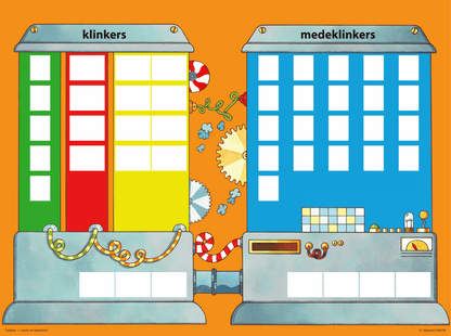 Taaltoer 1 - hup&aap - klanken/letterbord en magnetische letters