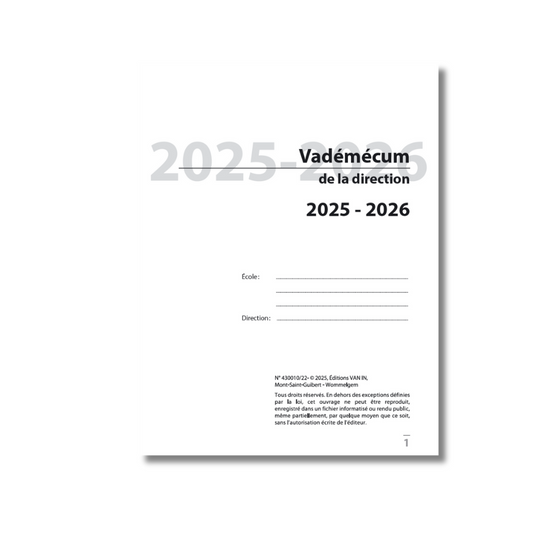 Vademecum du directeur 2025-2026