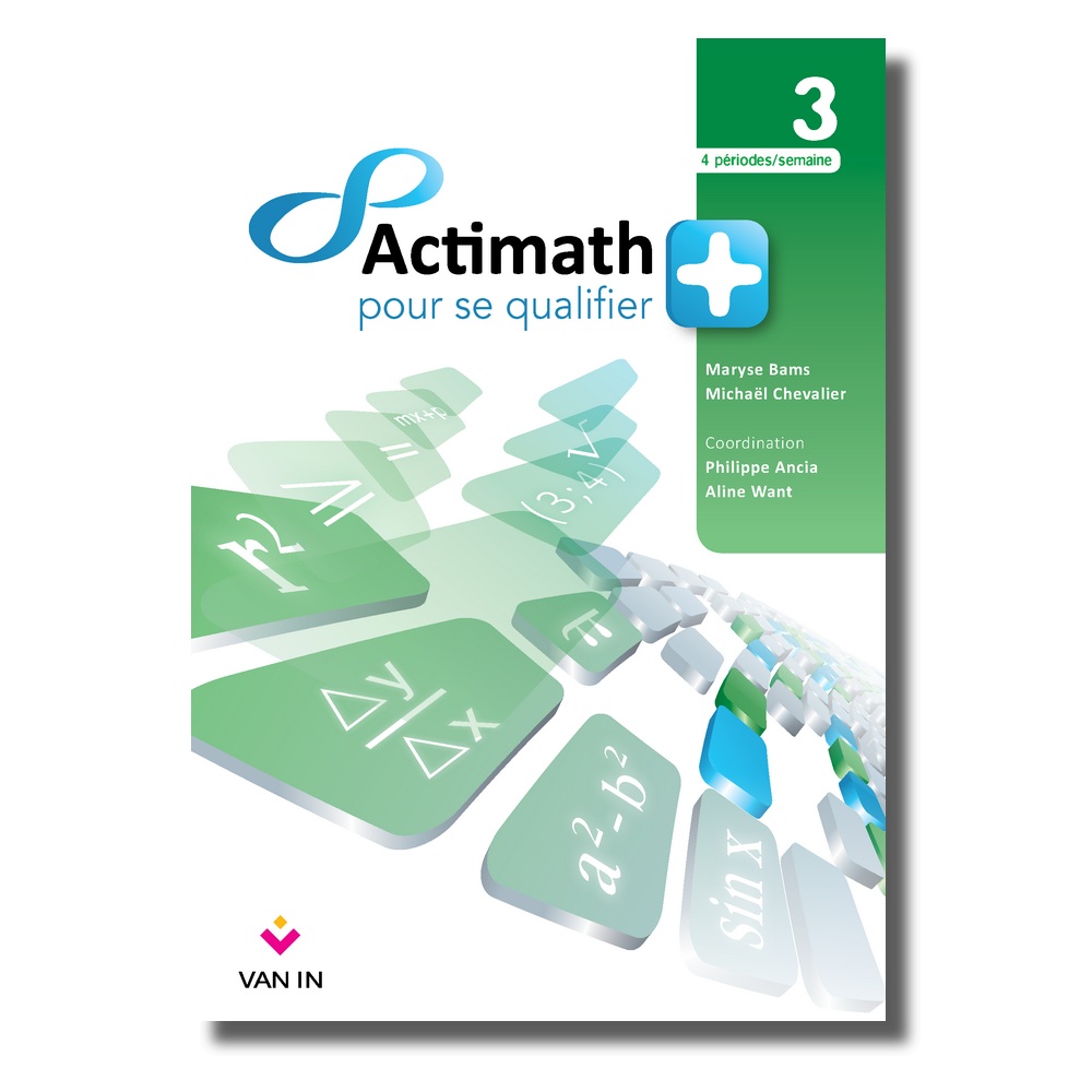 Actimath pour se qualifier + 3 - 4 périodes/semaine livre-cahier