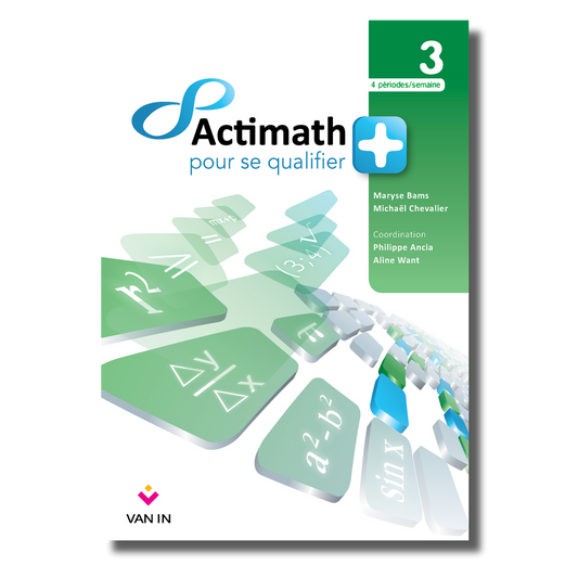 Actimath pour se qualifier + 3 - 4 périodes/semaine livre-cahier