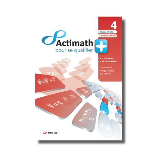 Actimath pour se qualifier + 4 (2 p/s) livre-cahier - Officiel