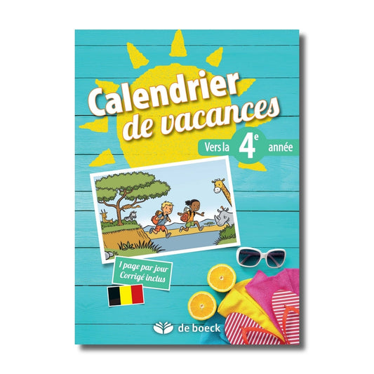 Calendrier de vacances. Vers la 4e