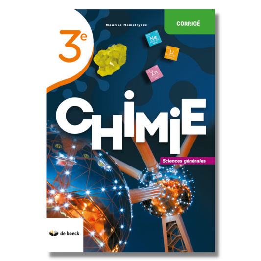 Chimie 3 (sciences générales) - corrigé 2021
