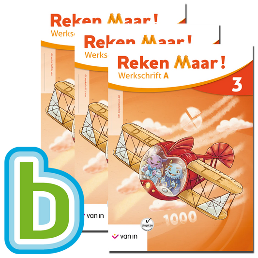 Reken Maar! 3 - pakket werkschrift A-F + Bingel Max