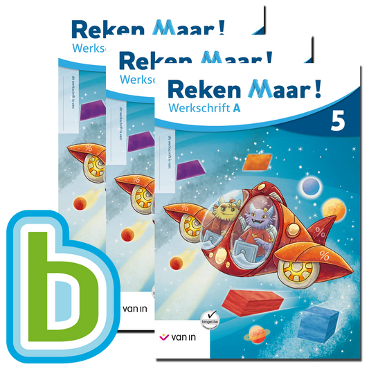 Reken Maar! 5 - pakket werkschrift A-F + Bingel Max