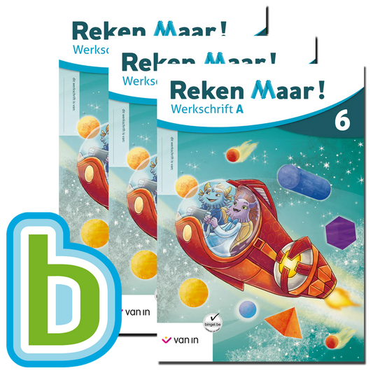 Reken Maar! 6 - pakket werkschrift A-F + Bingel Max