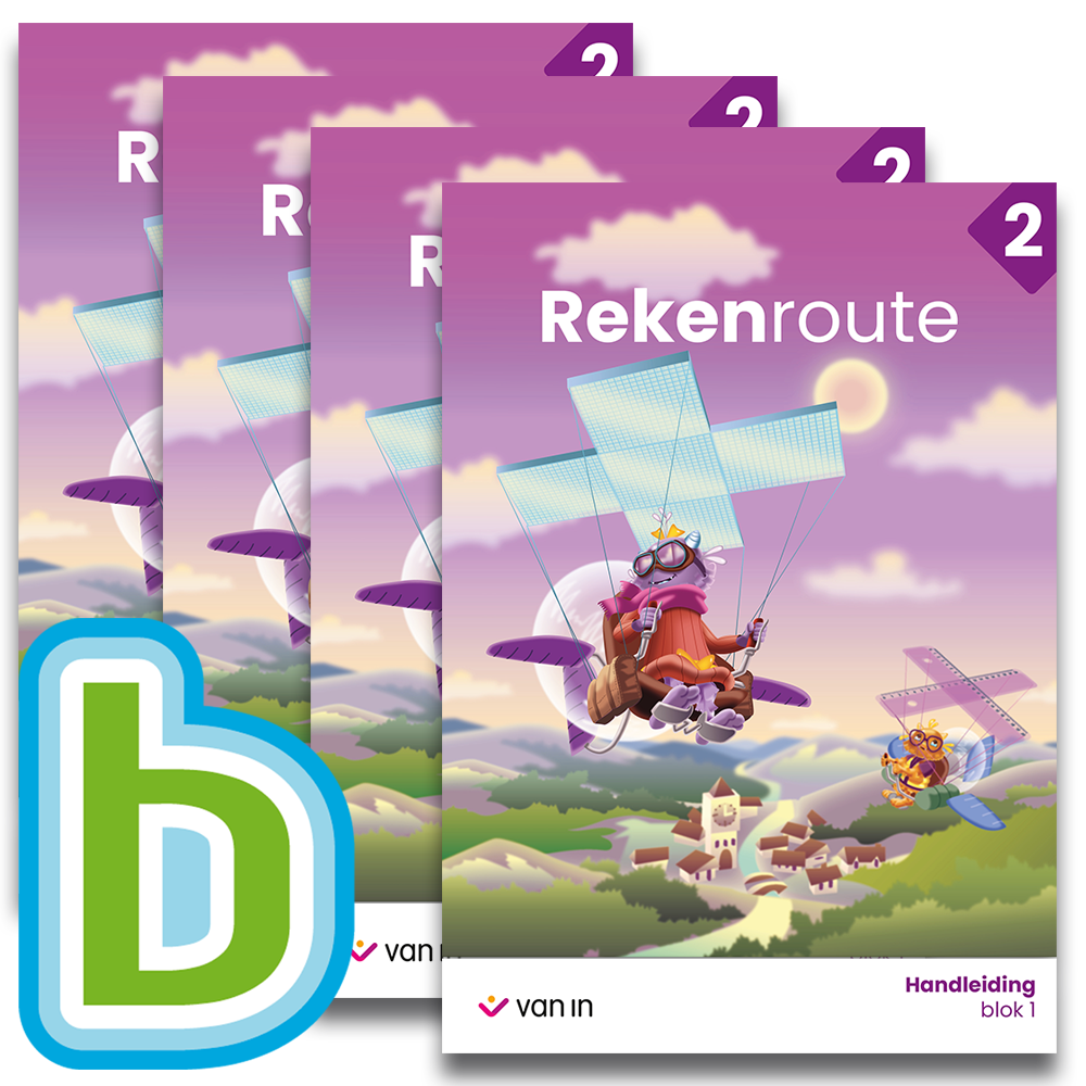 Rekenroute 2 - pakket: werkschrift A-F + Bingel