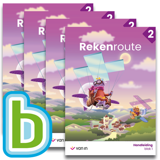 Rekenroute 2 - pakket: werkschrift A-F + Bingel