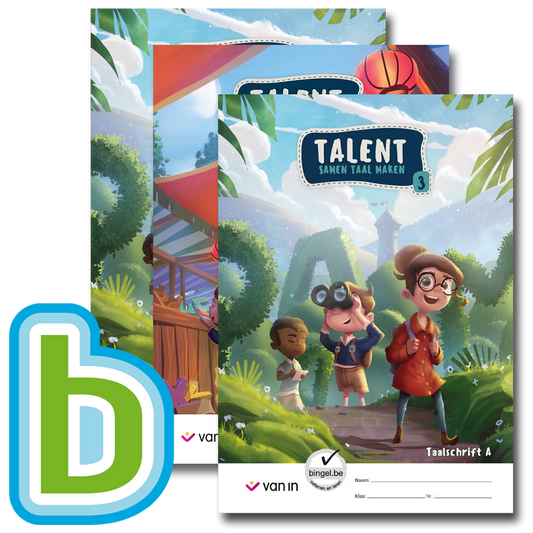 Talent 3 - pakket taalschrift A-C + spellingschrift A-C + Bingel Max