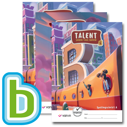 Talent 6 - pakket taalschrift A-C + spellingschrift A-C + Bingel Max