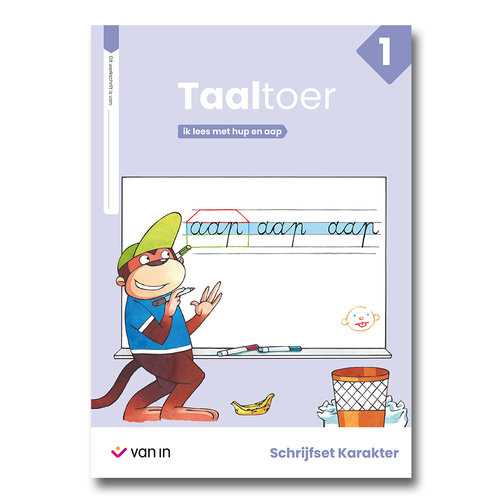 Taaltoer 1 - hup&aap - schrijfset Karakter