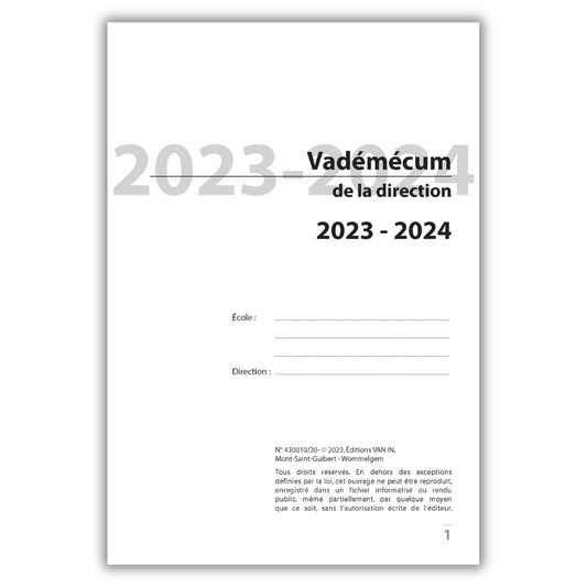 Vademecum du directeur 2024-2025